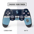 NHL Seattle Kraken Striped PS4 Controller Skin