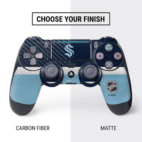 NHL Seattle Kraken Striped PS4 Slim Bundle Skin
