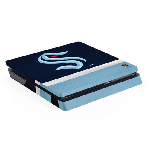 NHL Seattle Kraken Striped PS4 Slim Skin