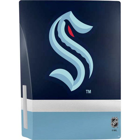 NHL Seattle Kraken Striped PS5 Console Skin