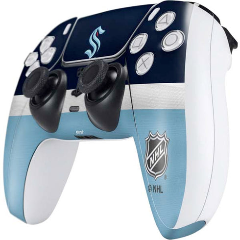 NHL Seattle Kraken Striped PS5 Controller Skin
