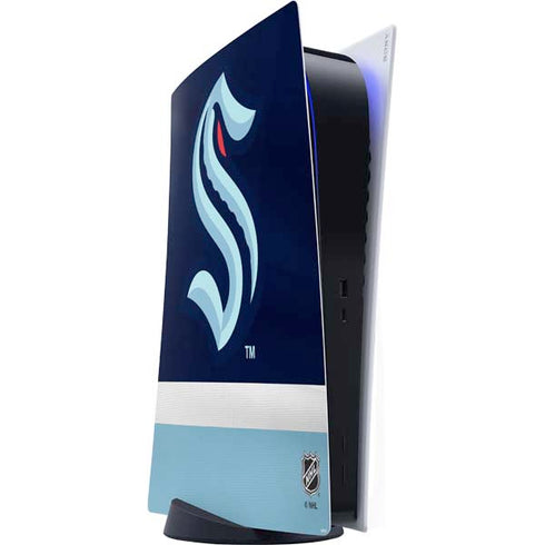 NHL Seattle Kraken Striped PS5 Digital Edition Console Skin