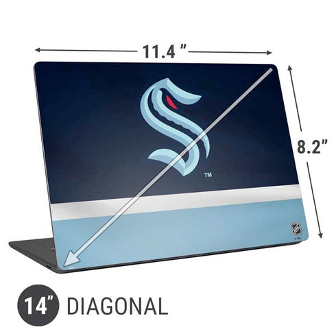 NHL Seattle Kraken Striped Universal Laptop 14in (11.4 x 8.2in) Skin