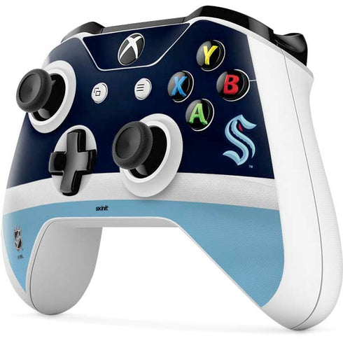 NHL Seattle Kraken Striped Xbox One S Controller Skin