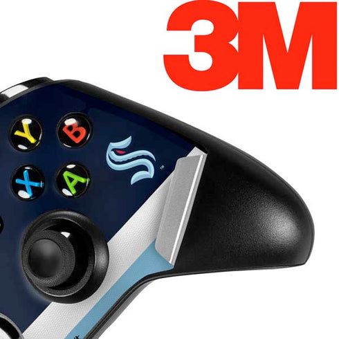 NHL Seattle Kraken Striped Xbox One X Controller Skin