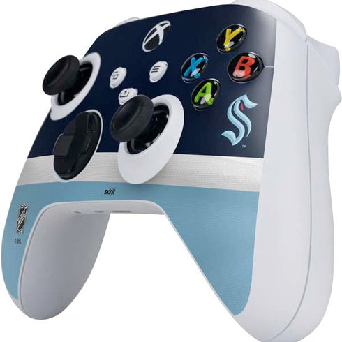 NHL Seattle Kraken Striped Xbox Series S Controller Skin
