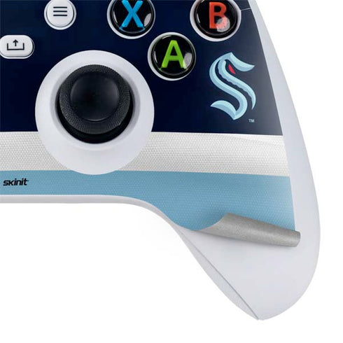 NHL Seattle Kraken Striped Xbox Series S Controller Skin