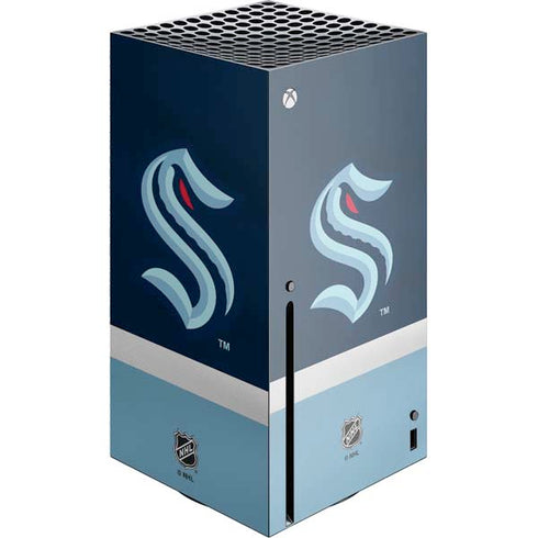 NHL Seattle Kraken Striped Xbox Series X Console Skin