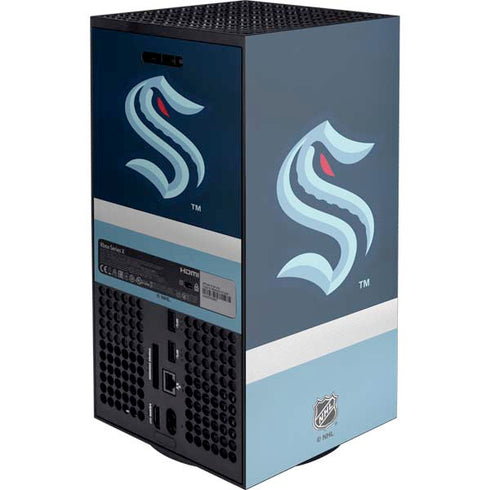 NHL Seattle Kraken Striped Xbox Series X Console Skin