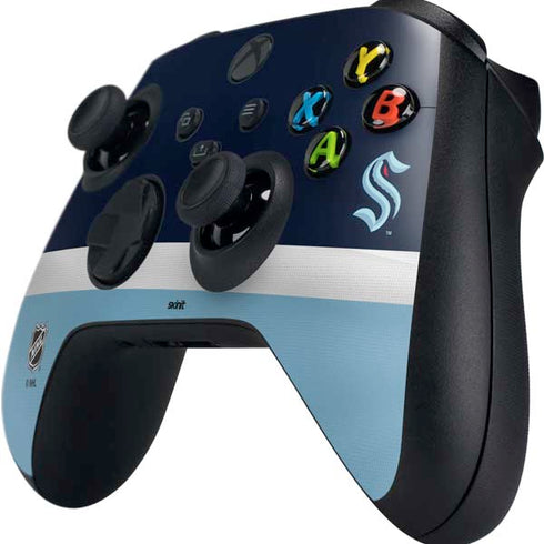 NHL Seattle Kraken Striped Xbox Series X Controller Skin