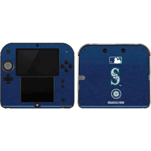 MLB Seattle Mariners - Solid Distressed Nintendo 2DS Skin