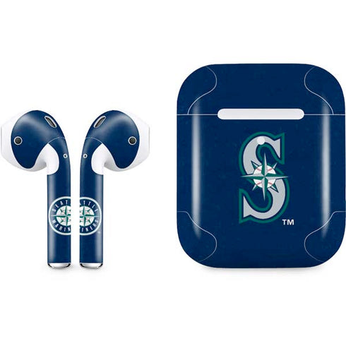 MLB Seattle Mariners - Solid Distressed Apple AirPods 2 Skin