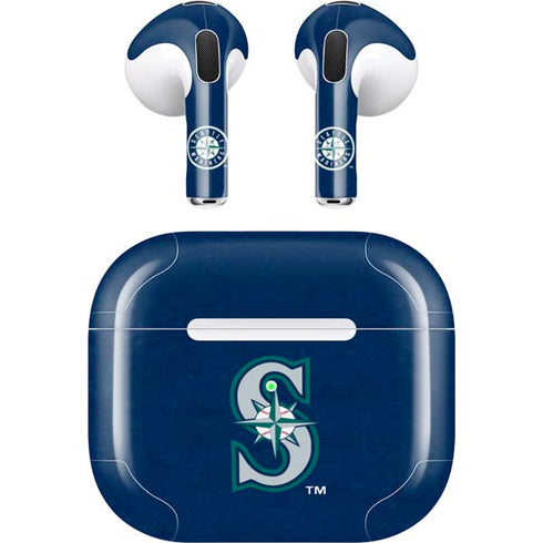 MLB Seattle Mariners - Solid Distressed Apple AirPods (3rd Gen 2021) Skin