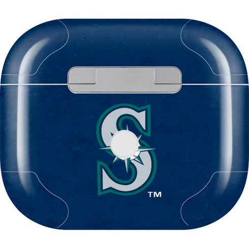MLB Seattle Mariners - Solid Distressed Apple AirPods (3rd Gen 2021) Skin