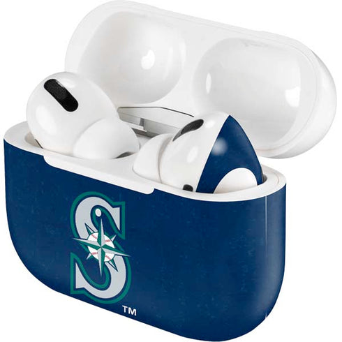 MLB Seattle Mariners - Solid Distressed Apple AirPods Pro Skin