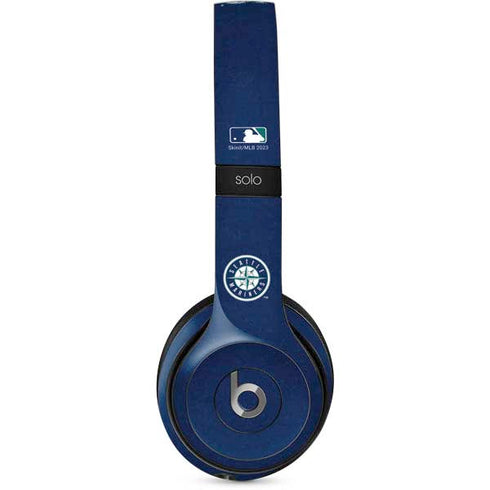 MLB Seattle Mariners - Solid Distressed Beats Solo 2 Wired Skin