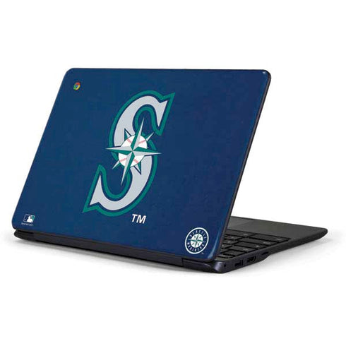 MLB Seattle Mariners - Solid Distressed Samsung Chromebook Skin
