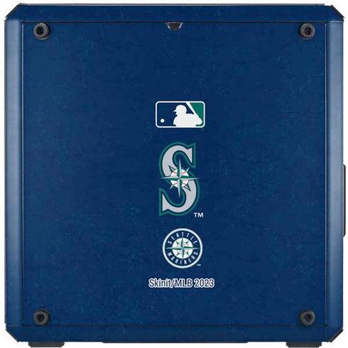 MLB Seattle Mariners - Solid Distressed Cooler Master MasterBox Q300L Mini Tower Skin