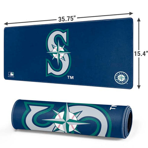 MLB Seattle Mariners - Solid Distressed Gaming Mouse Pad