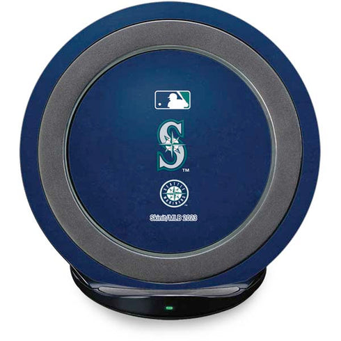 MLB Seattle Mariners - Solid Distressed Fast Charge Wireless Charging Stand Skin