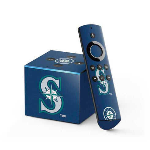 MLB Seattle Mariners - Solid Distressed Fire TV Cube Skin