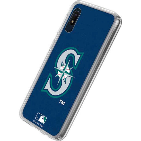 MLB Seattle Mariners - Solid Distressed Galaxy A10e Clear Case