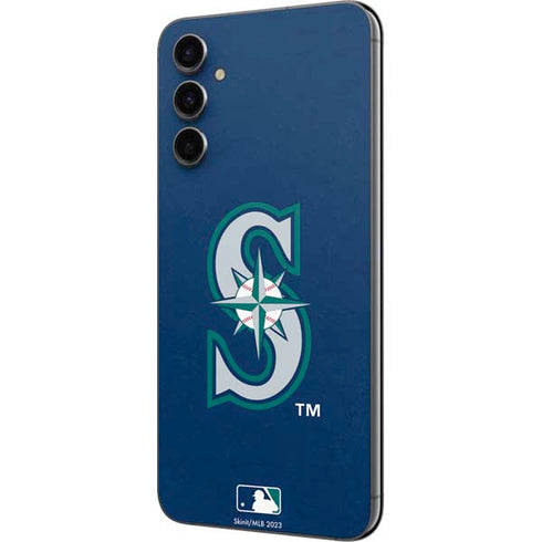 MLB Seattle Mariners - Solid Distressed Galaxy A14 5G Skin