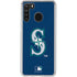 MLB Seattle Mariners - Solid Distressed Galaxy A21 Clear Case