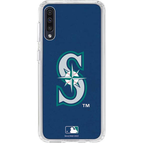 MLB Seattle Mariners - Solid Distressed Galaxy A50 Clear Case