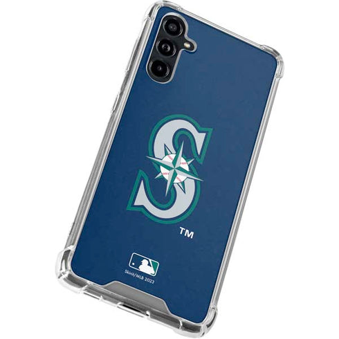 MLB Seattle Mariners - Solid Distressed Galaxy A54 5G Clear Case