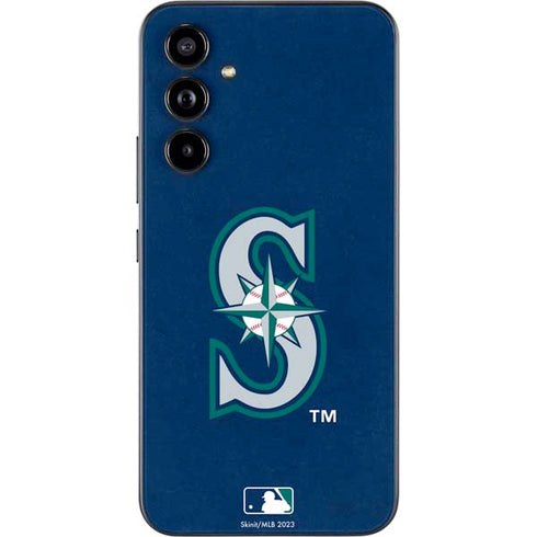 MLB Seattle Mariners - Solid Distressed Galaxy A54 5G Skin