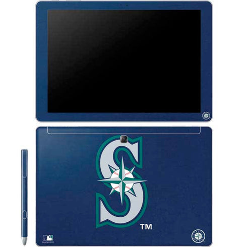 MLB Seattle Mariners - Solid Distressed Galaxy Book 12in Skin