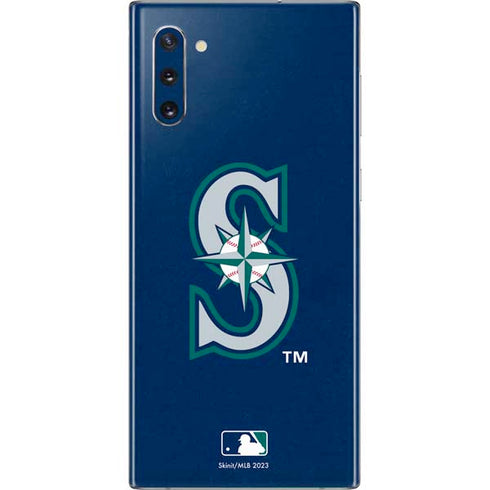 MLB Seattle Mariners - Solid Distressed Galaxy Note 10 Skin