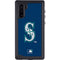 MLB Seattle Mariners - Solid Distressed Galaxy Note 10 Waterproof Case