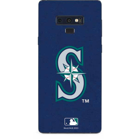 MLB Seattle Mariners - Solid Distressed Galaxy Note 9 Skin