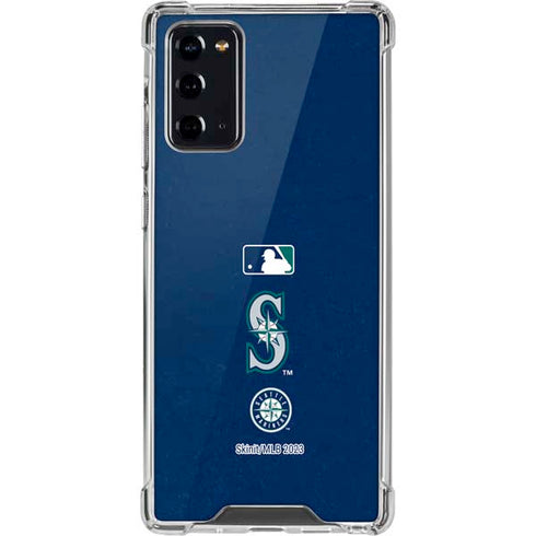 MLB Seattle Mariners - Solid Distressed Galaxy Note20 5G Clear Case