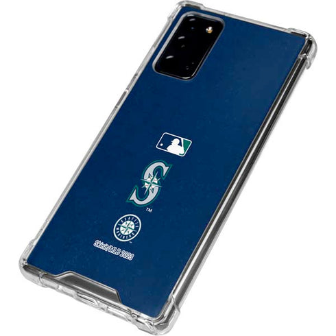 MLB Seattle Mariners - Solid Distressed Galaxy Note20 5G Clear Case
