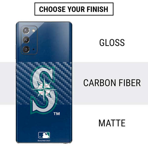 MLB Seattle Mariners - Solid Distressed Galaxy Note20 5G Skin