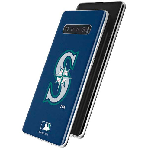 MLB Seattle Mariners - Solid Distressed Galaxy S10 Plus Skin