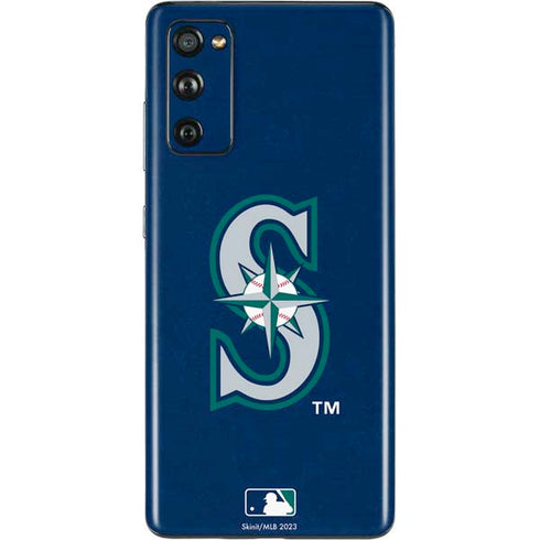 MLB Seattle Mariners - Solid Distressed Galaxy S20 Fan Edition Skin