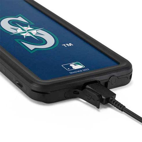MLB Seattle Mariners - Solid Distressed Galaxy S20 Plus Waterproof Case