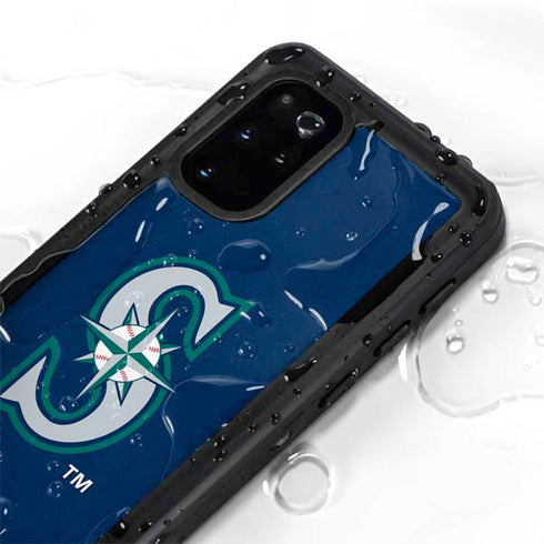 MLB Seattle Mariners - Solid Distressed Galaxy S20 Plus Waterproof Case