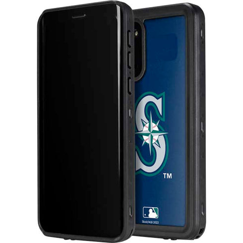 MLB Seattle Mariners - Solid Distressed Galaxy S20 Waterproof Case
