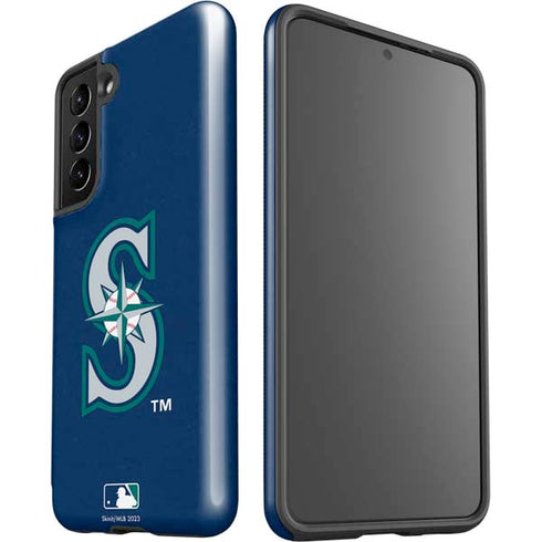 MLB Seattle Mariners - Solid Distressed Galaxy S21 5G Pro Case