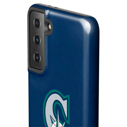 MLB Seattle Mariners - Solid Distressed Galaxy S21 FE Pro Case