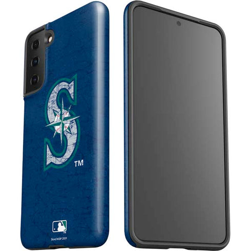 MLB Seattle Mariners - Solid Distressed Galaxy S21 Plus 5G Pro Case