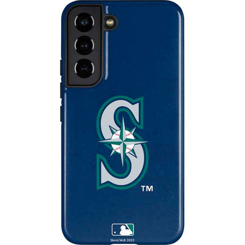 MLB Seattle Mariners - Solid Distressed Galaxy S22 Pro Case