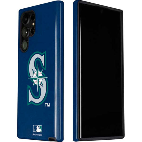 MLB Seattle Mariners - Solid Distressed Galaxy S22 Ultra Pro Case