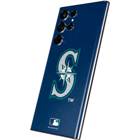 MLB Seattle Mariners - Solid Distressed Galaxy S22 Ultra Skin