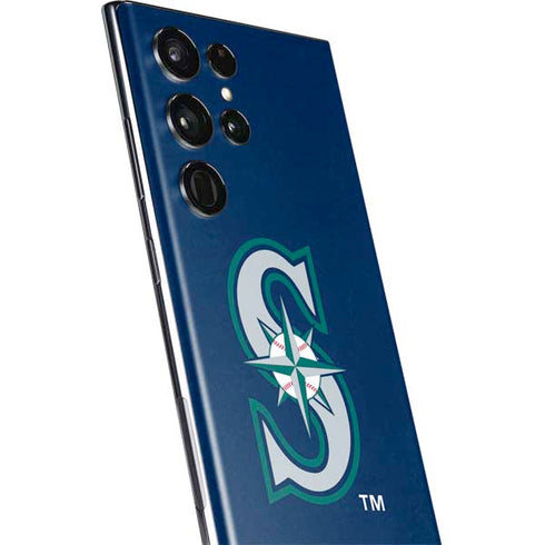 MLB Seattle Mariners - Solid Distressed Galaxy S22 Ultra Skin